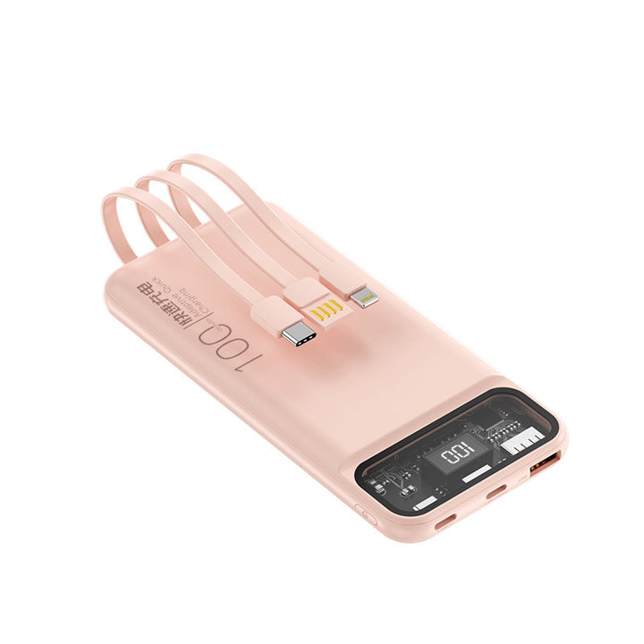 Portable power bank with multifunctional cable system and digital display Stornfield