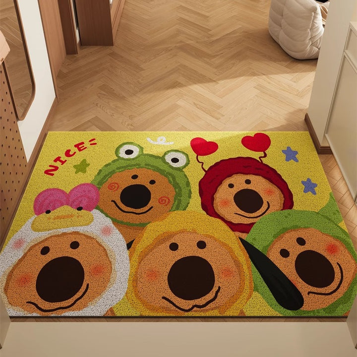 Cartoon-Themed Welcome Mat for Indoor Home Display