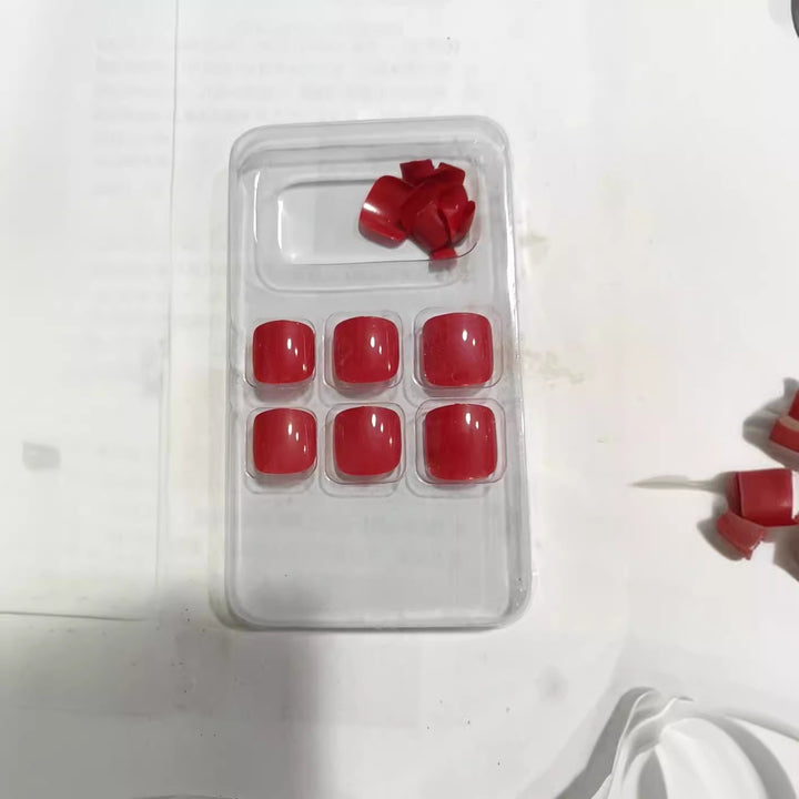 Premium Smooth Square Press-On Nail Set Stornfield