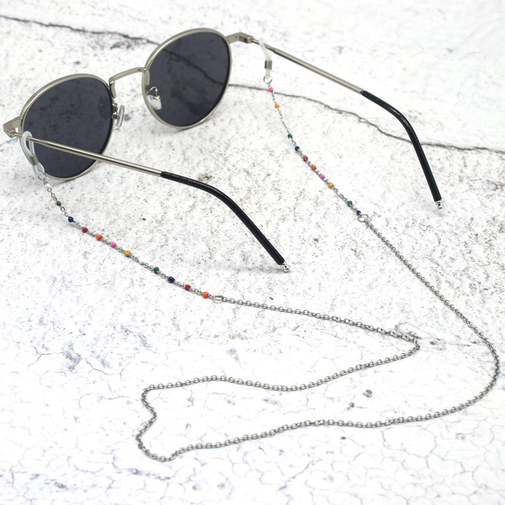 Vibrant Multi-Colored Beaded Eyewear Chain Stornfield