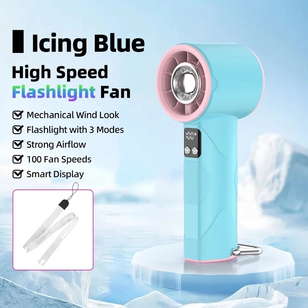 Ladies high-speed fan with flashlight Stornfield