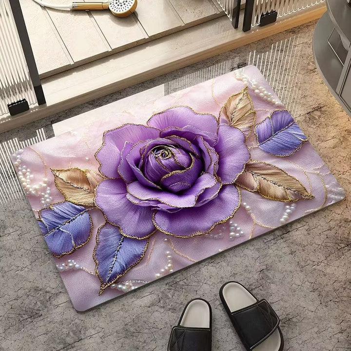 Luxurious Embroidered Floral Area Rug Stornfield