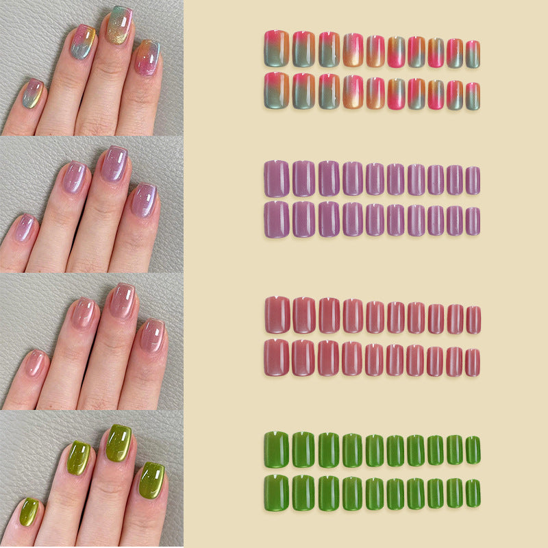 Artistic Ombre Effect Press-On Nails Stornfield
