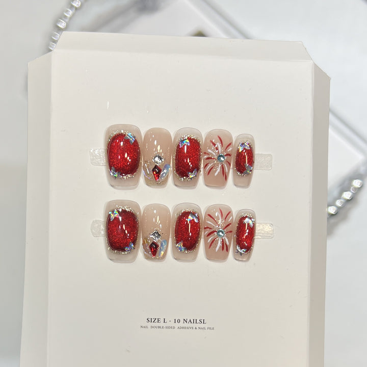 Themed Press-On Nail Art Set with Hello Kitty Designs Stornfield
