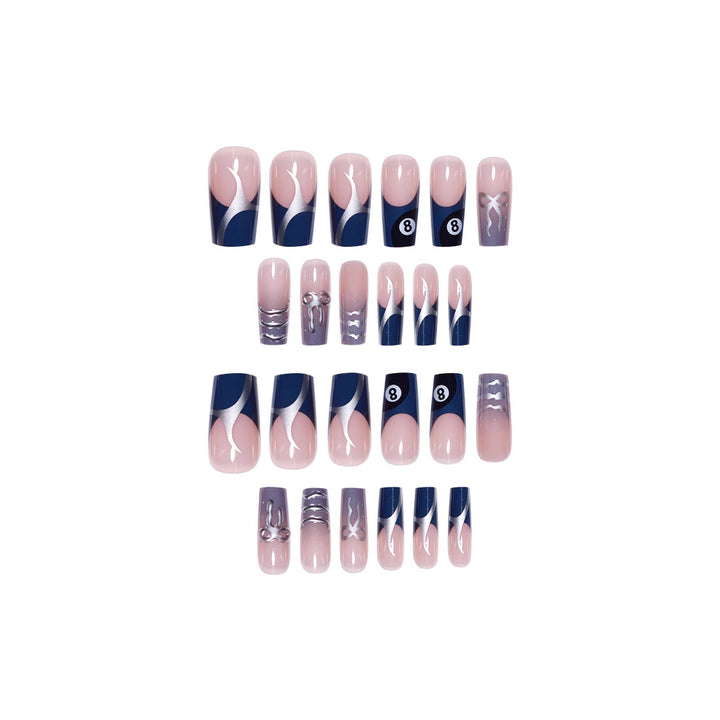 Artistic Patterned Press-On Nail Art Stornfield