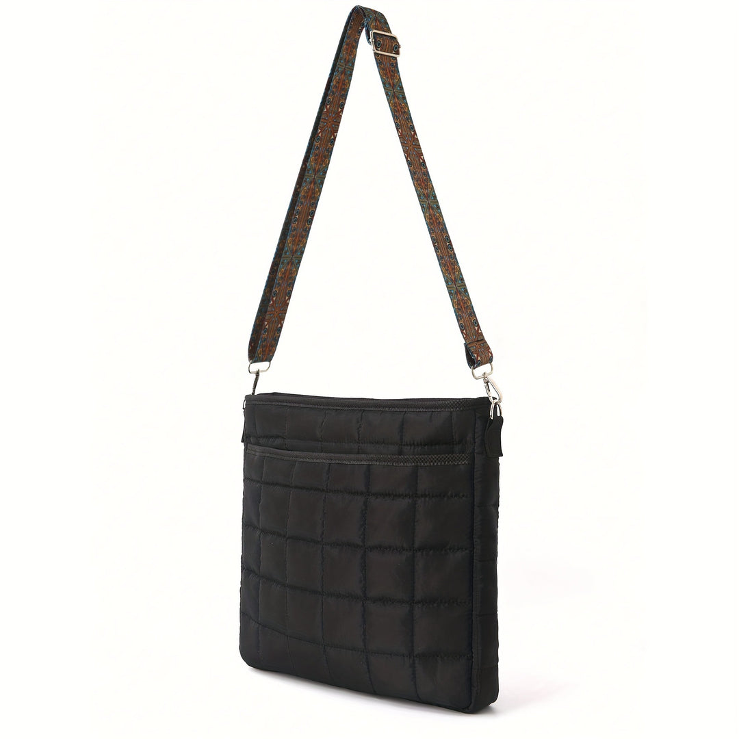 Fashionable shoulder bag with square quilted pattern Stornfield