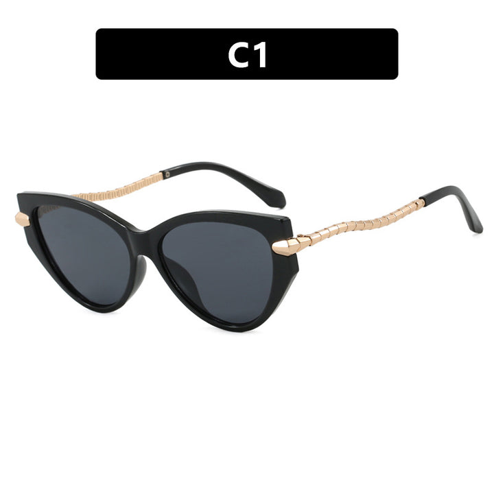 Ladies Cat-Eye Sunglasses with elegant metal frame and fashionable accents Stornfield