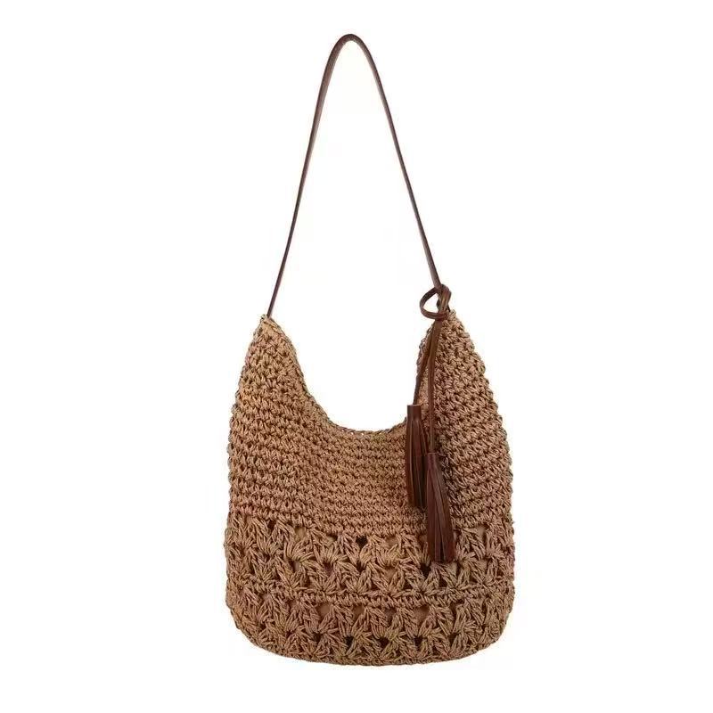 Macrame Crossbody Bag with Tassel Details Stornfield