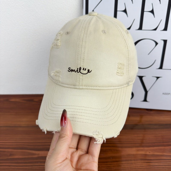 Women's Distressed Cotton Baseball Cap Stornfield 1784270843