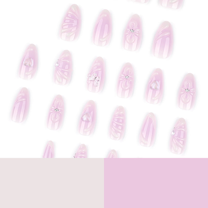 Artful lace nails with elegant decoration Stornfield