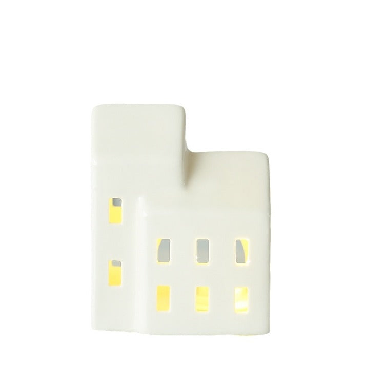 Ceramic House-Shaped Candle Holder Stornfeild