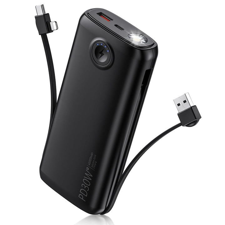 Portable power bank with digital LED display and flashlight function Stornfield