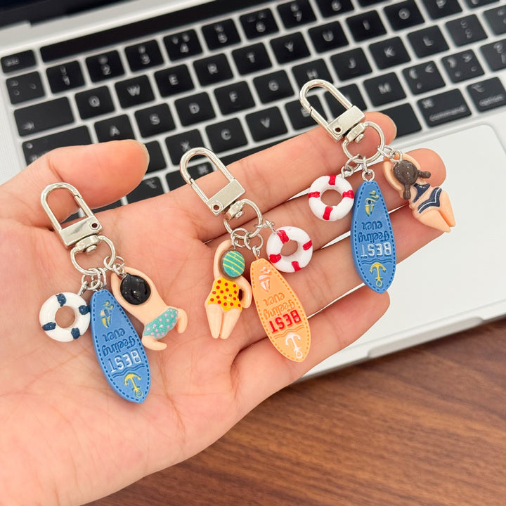 Keychain with Creative Swimming Motif Stornfield