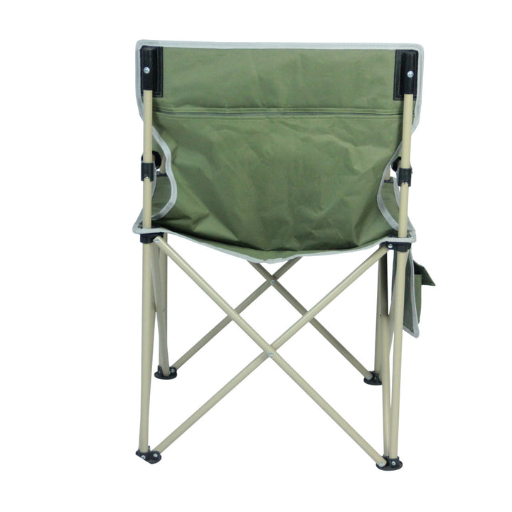 Folding chair with integrated cup holder and carrying bag Stornfield