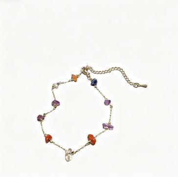 Delicate Gemstone Charm Bracelet Stornfield