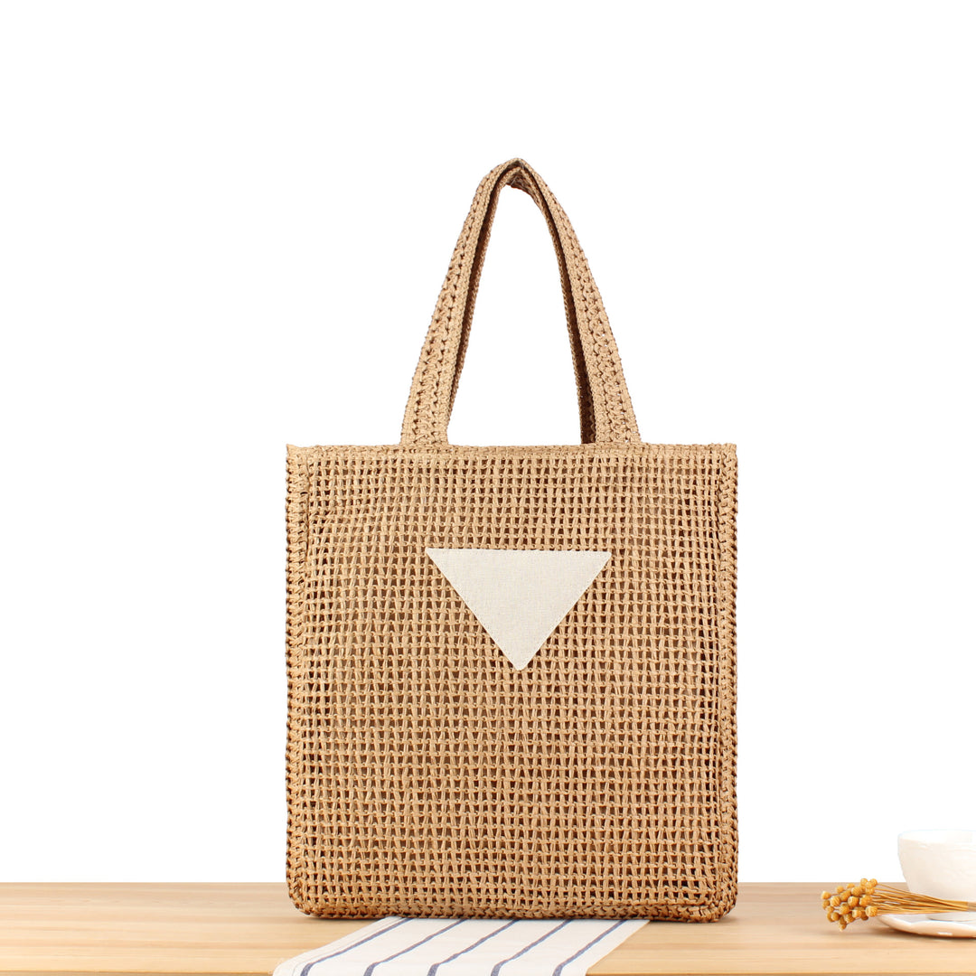Handbag Made of Natural Wicker with Minimalist Details Stornfield