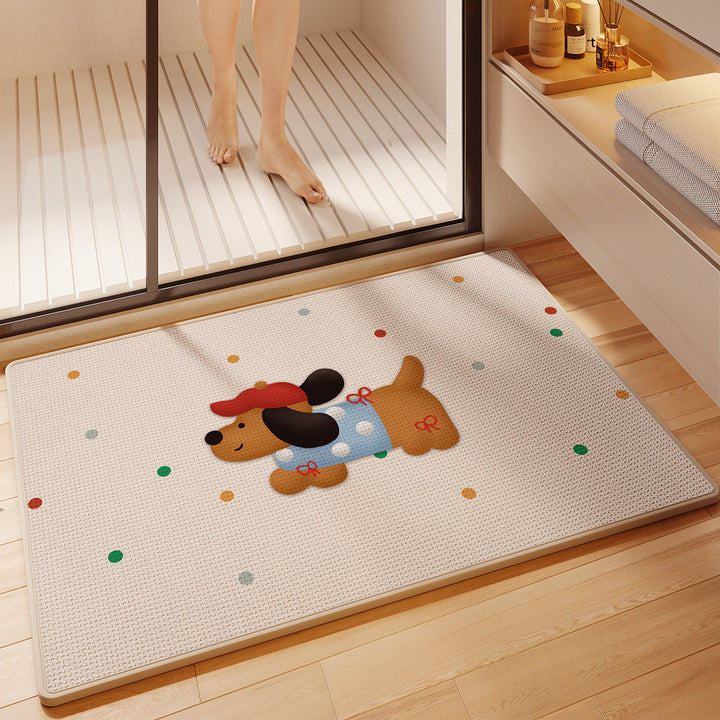 Fun-Themed Absorbent Bath Mat