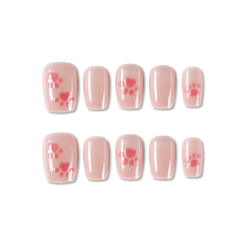 Press-On Nail Art Set with Elegant Leopard Design Stornfield