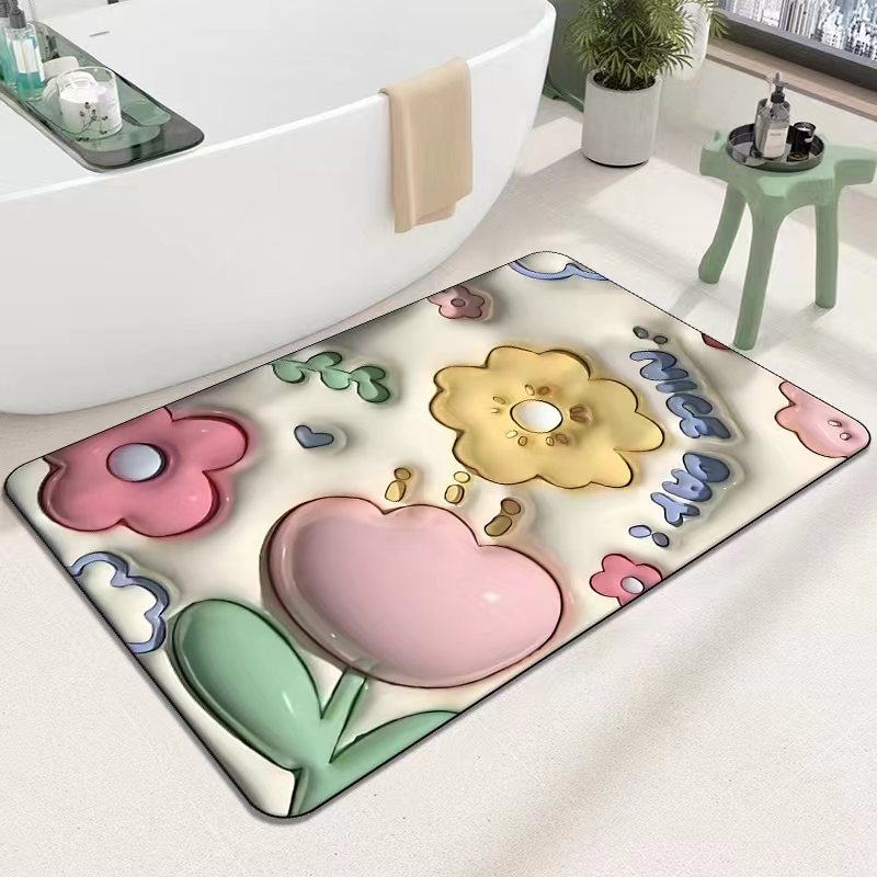 Cute Cartoon Cat Shape Bath Mat Stornfield