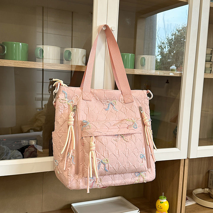 Quilted Bow-Detail Fashion Backpack Stornfield
