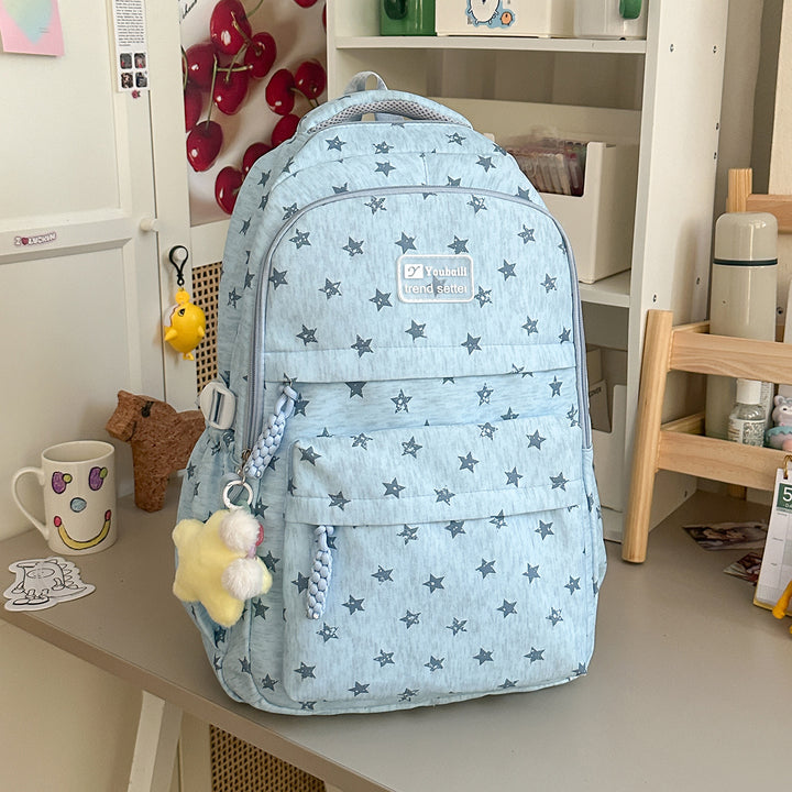 Star-Patterned Stylish Backpack Stornfield