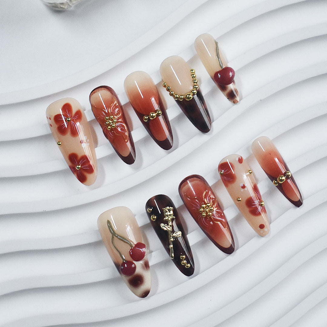 Premium Decorative Press-On Nails Stornfield