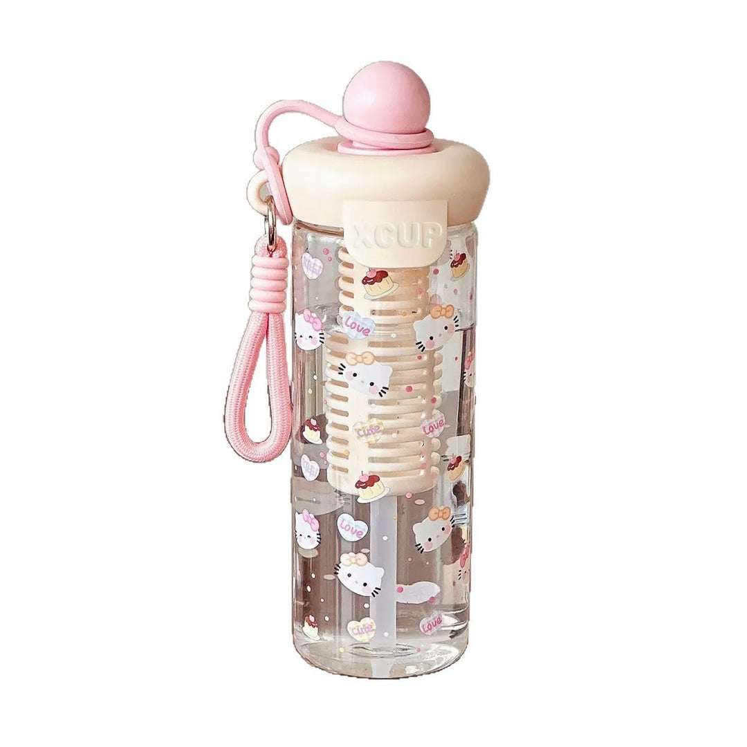 Women’s water bottle with cheerful design and fruit infusion insert Stornfield
