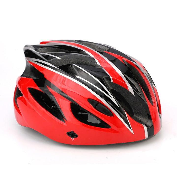 streamlined high-ventilation cycling helmet with micro-adjust retention and impact-absorbing liner Stornfield