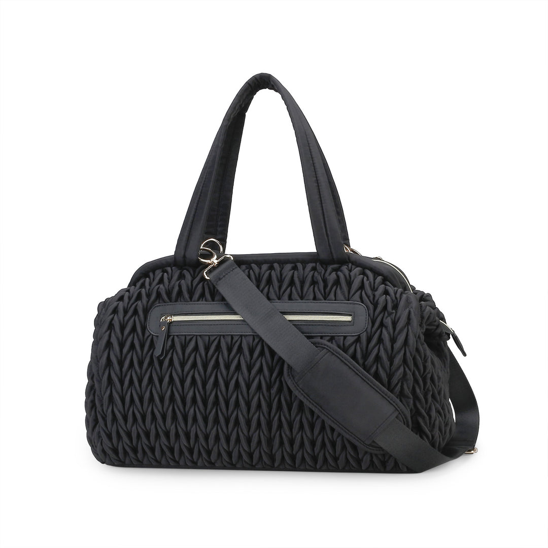 Fashionable diaper bag with elegant woven look Stornfield