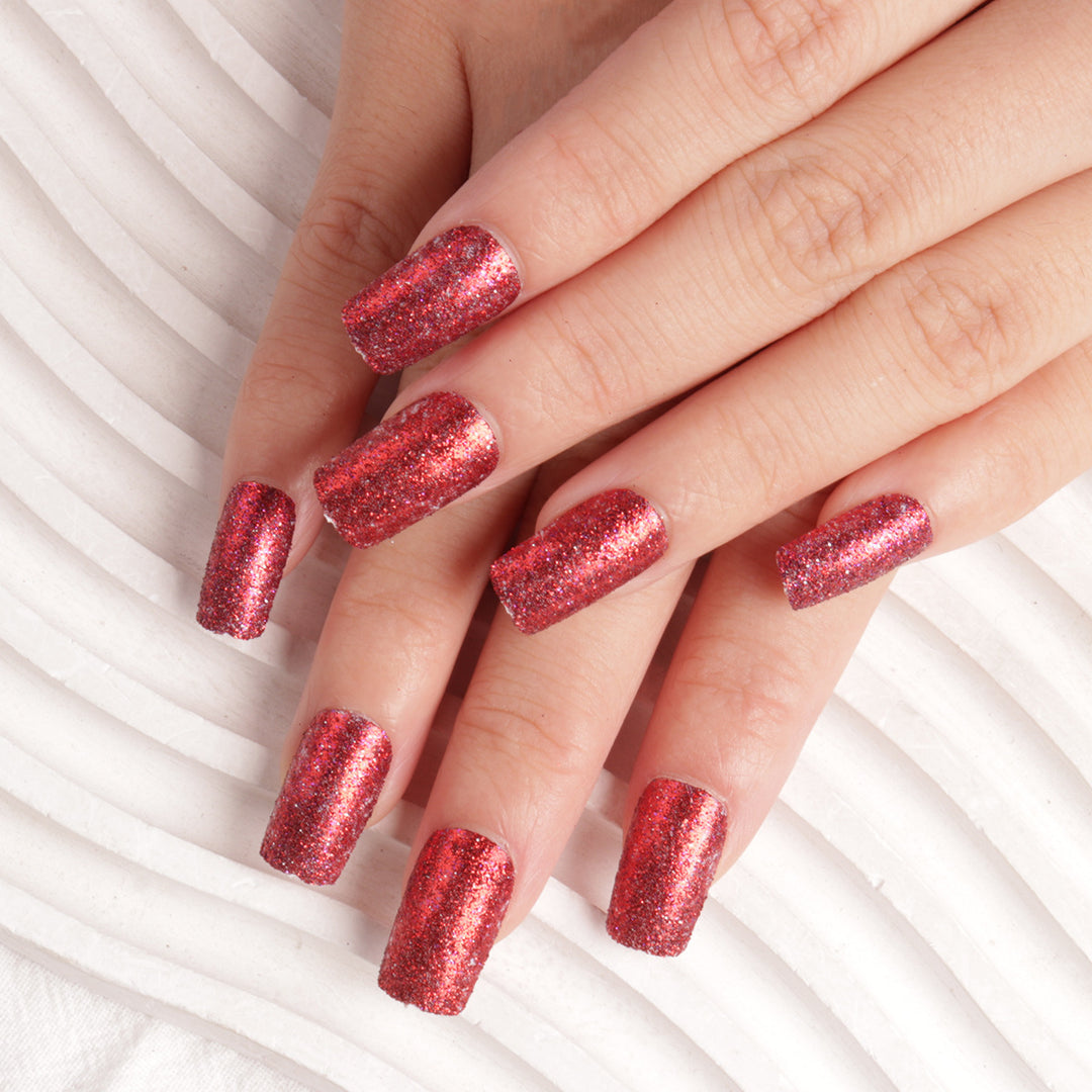 Glittering Acrylic Press-On Nail Tips Stornfield