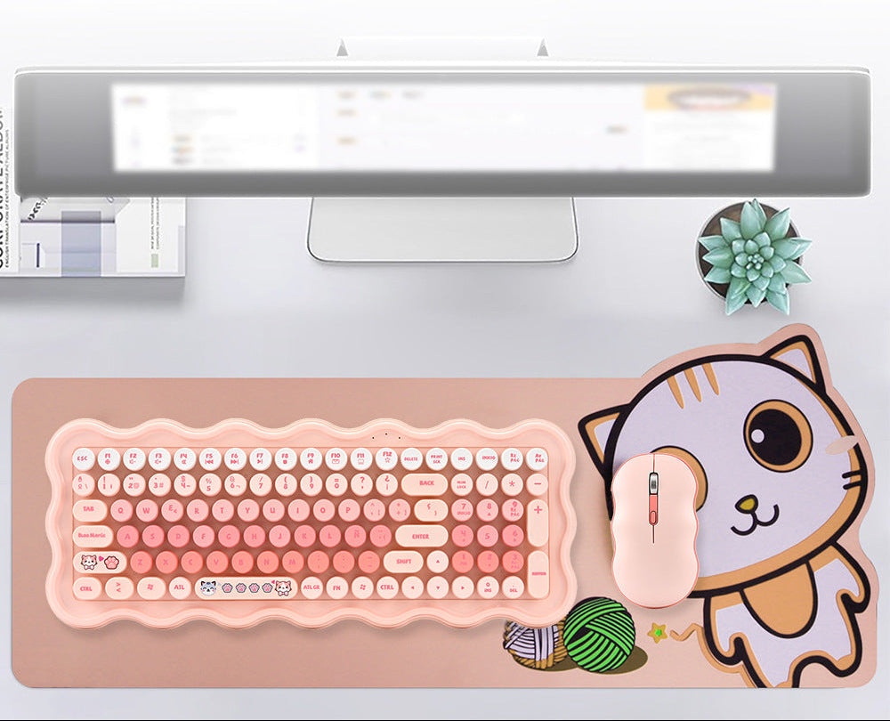 Cute Aesthetic Wireless Keyboard and Mouse Set Stornfield