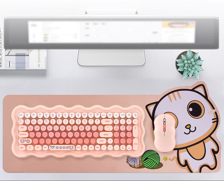 Cute Aesthetic Wireless Keyboard and Mouse Set Stornfield