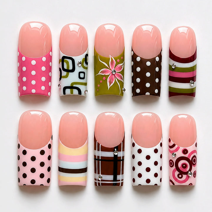 Nail art set with creative patterns and seasonal accents Stornfield