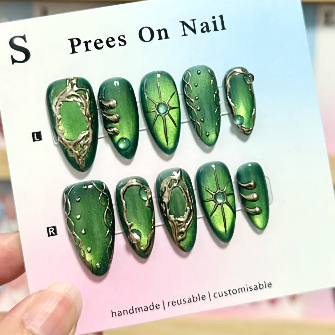 Artistic Press-On Nail Art Collection