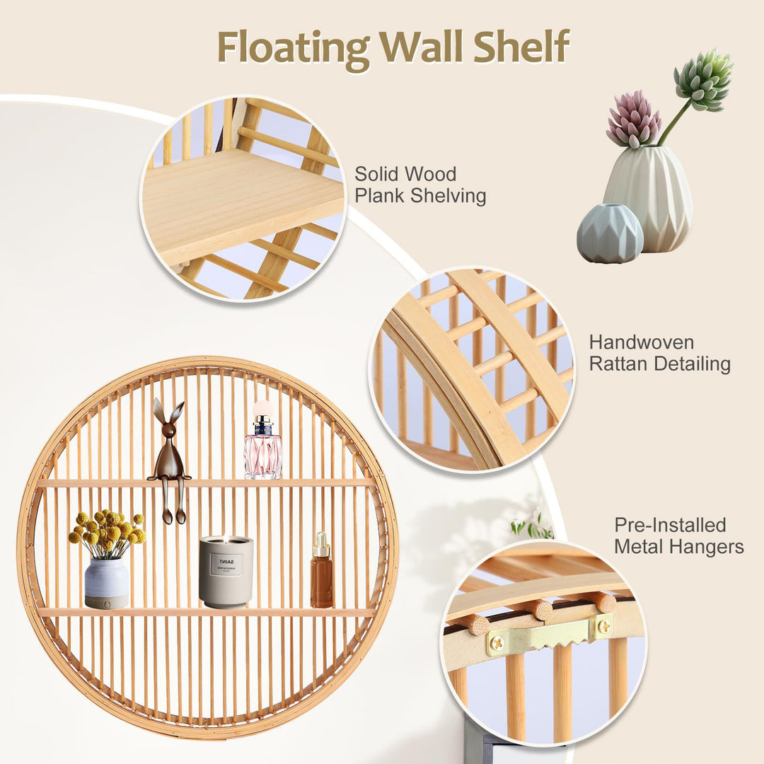 Floating Round Wall Shelf Stornfield