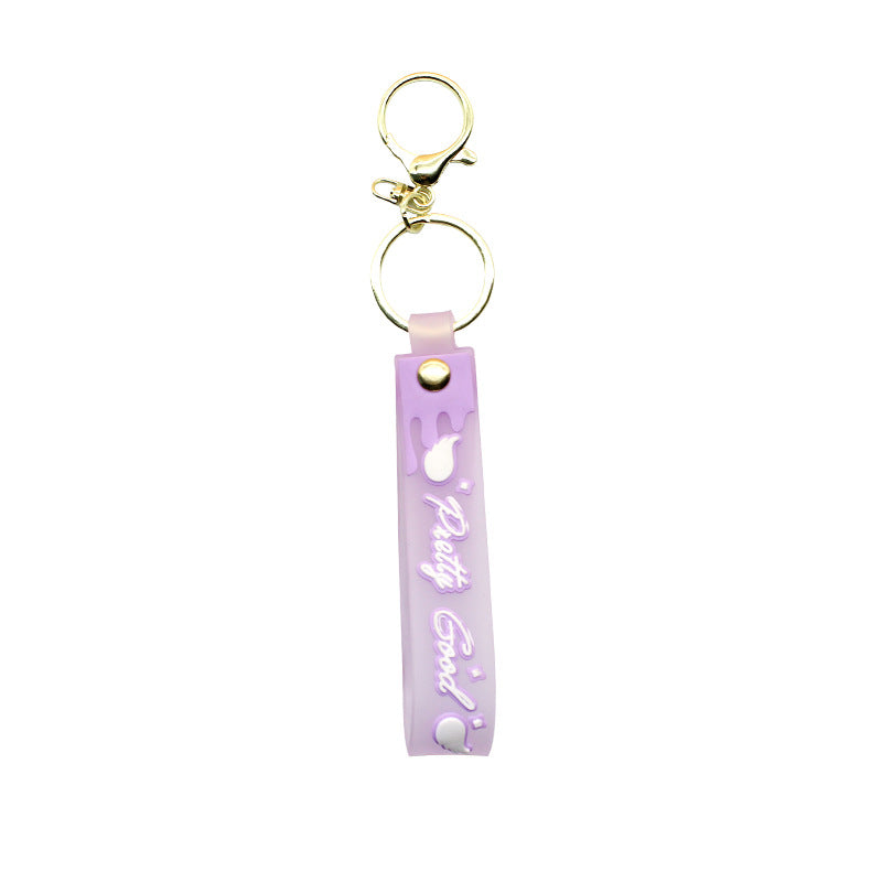Unisex keychain made of high-quality silicone with playful design Bowlift