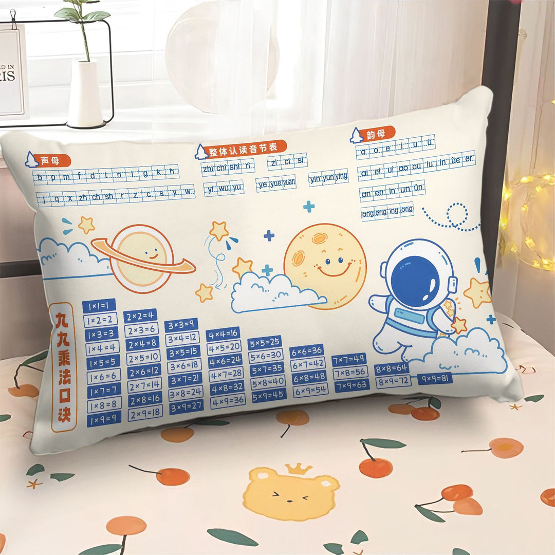 Cute Cartoon-Themed Educational Pillow