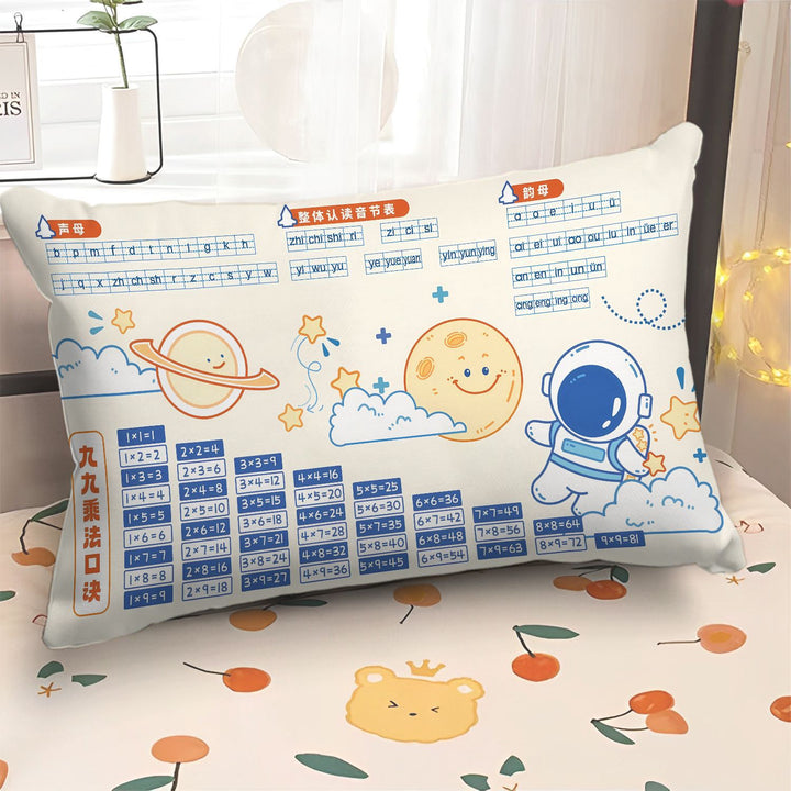 Cute Cartoon-Themed Educational Pillow