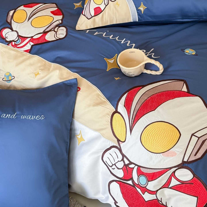 Kids Space-Themed Duvet Cover Bedding Set