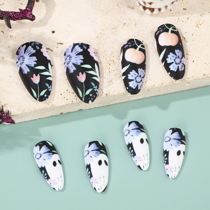 Artificial Nail Set with Creative Halloween Designs Stornfield