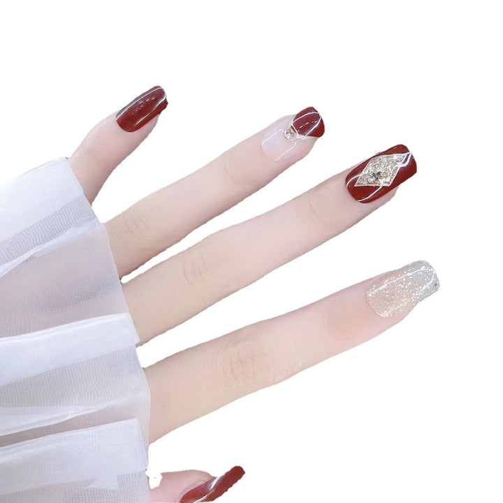 Decorative Glitter Press-On Nails Stornfield