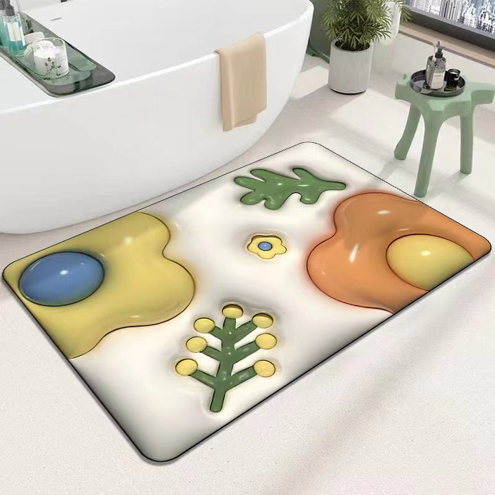 Cute Cartoon Cat Shape Bath Mat Stornfield