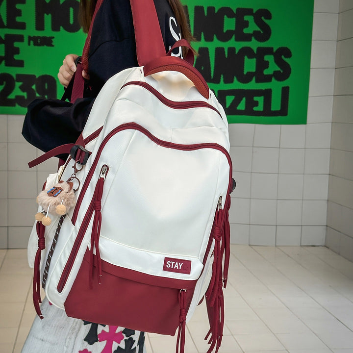 Backpack with Cute Animal Pendant and Practical Compartments Stornfield