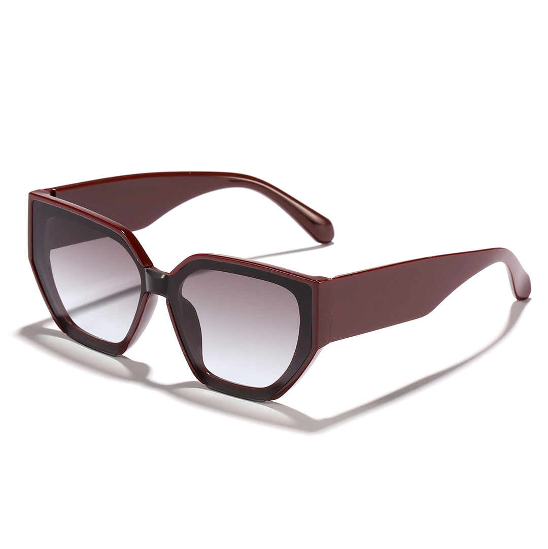 Women's fashionable oversized sunglasses with trendy hexagon design Stornfield