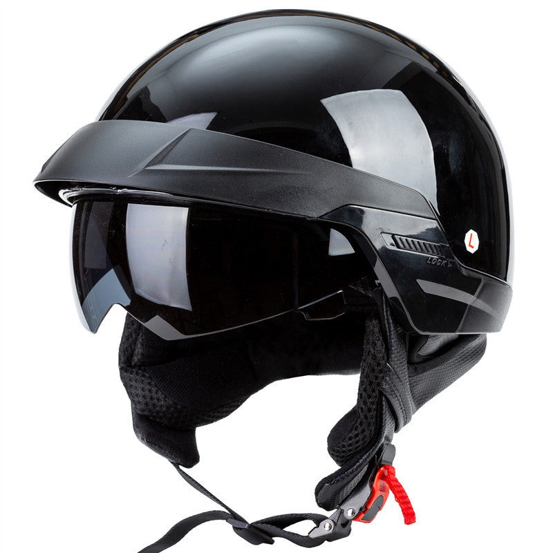 Urban Style Motorcycle Half-Helmet with Visor Stornfield