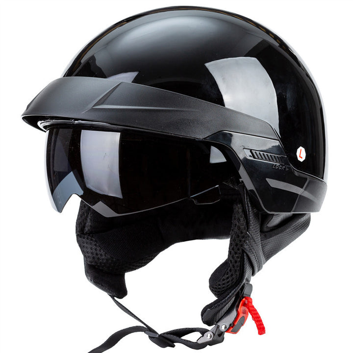 Urban Style Motorcycle Half-Helmet with Visor Stornfield
