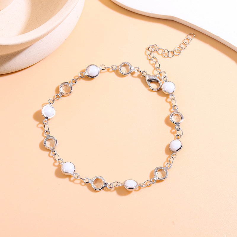 Elegant Beaded Charm Anklet Stornfield