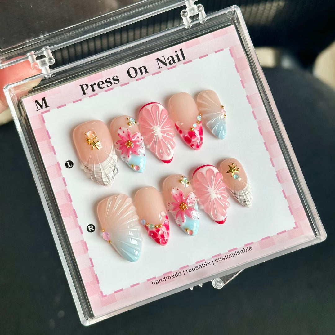 Artistic Reusable Press-On Nail Set