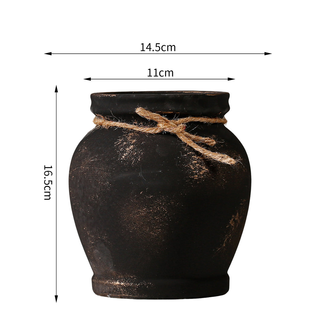 Rustic ceramic plant decoration Stornfield
