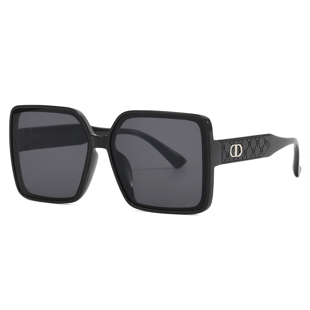 Ladies fashionable square sunglasses with transparent design Stornfield